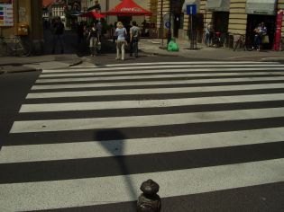 Prečkanje Resljeve med Trubarjevo in Trubarjevo
